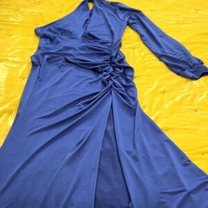 Fashion Nova stunning blue dress.